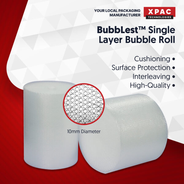 Small Bubble Wrap – Clear | Wide Format (91m) - Image 2